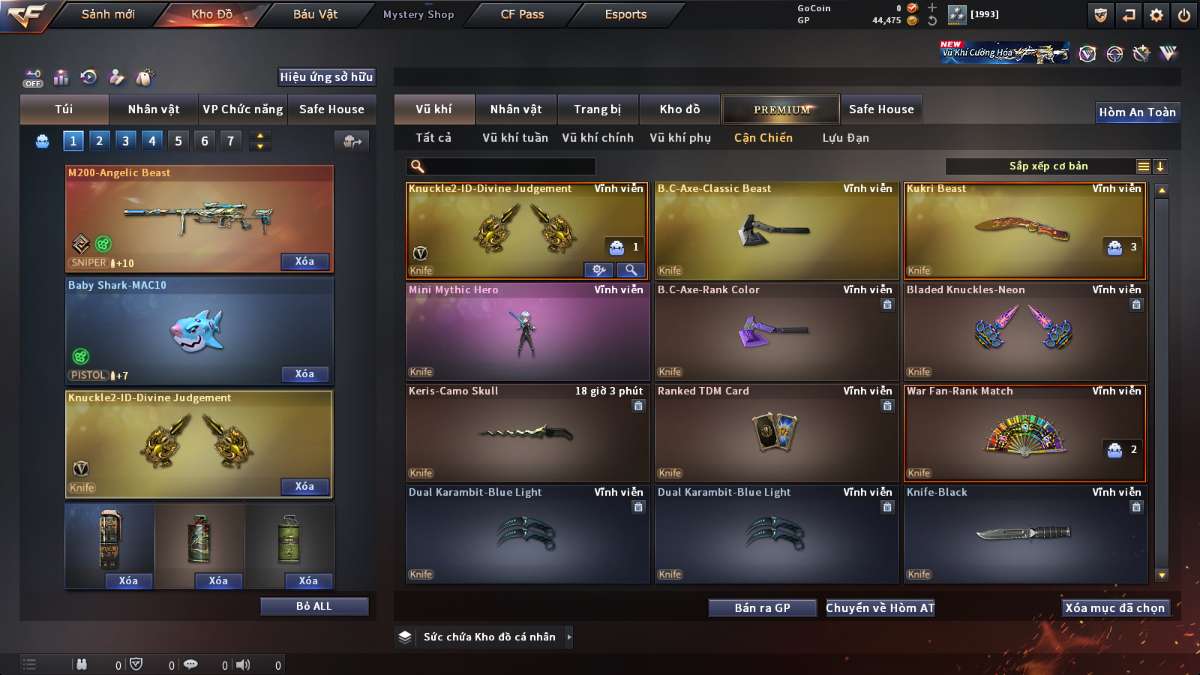 shop acc cf uy tin gia re